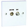 5050171041512 TV/SATELLITE DIPLEXED OUTLET PLATE