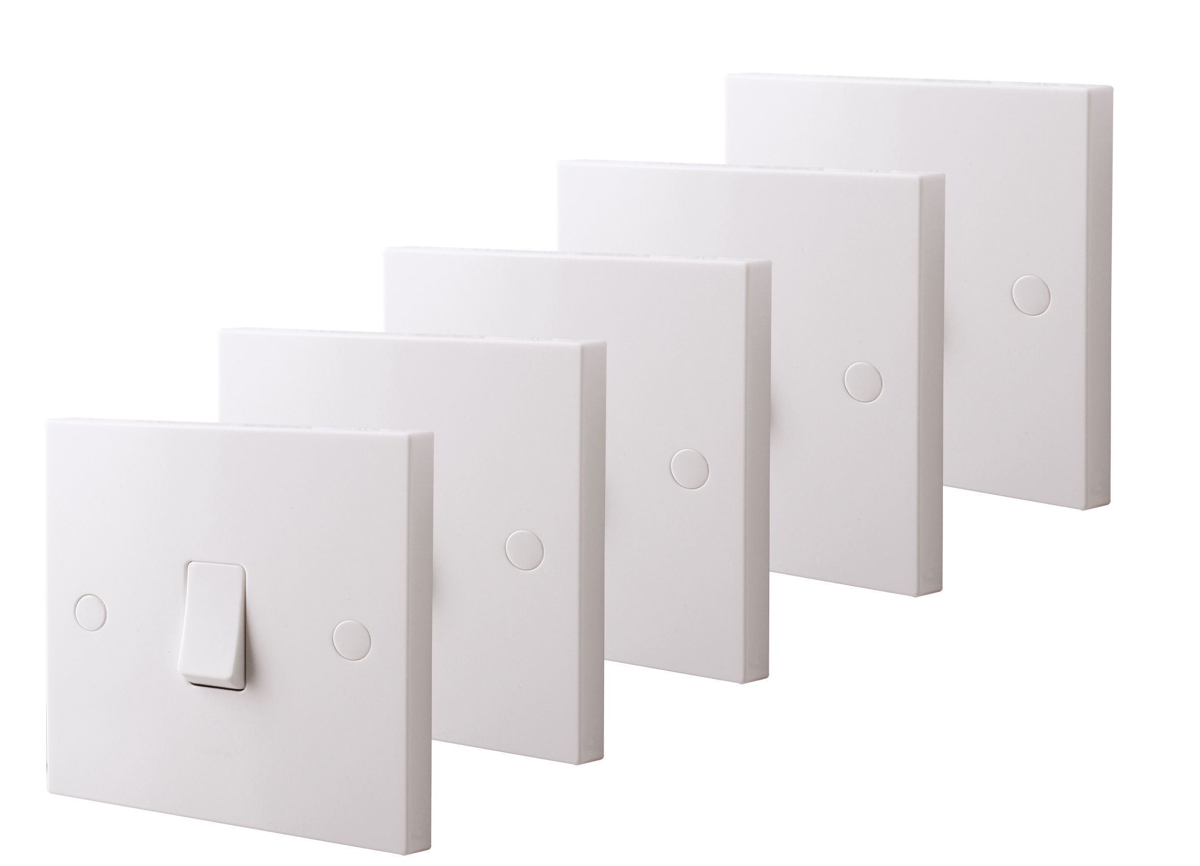 British General 10A 2 way White Single Switch, Pack of 5