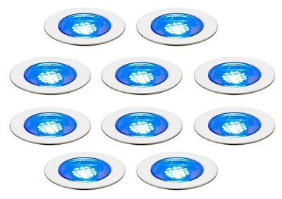 Blooma Absolus Blue Mains-Powered Blue Led Deck Lighting Kit, Pack Of 10