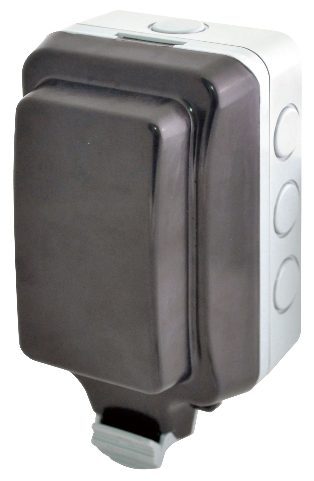 Diall 13A Grey Outdoor Unswitched socket
