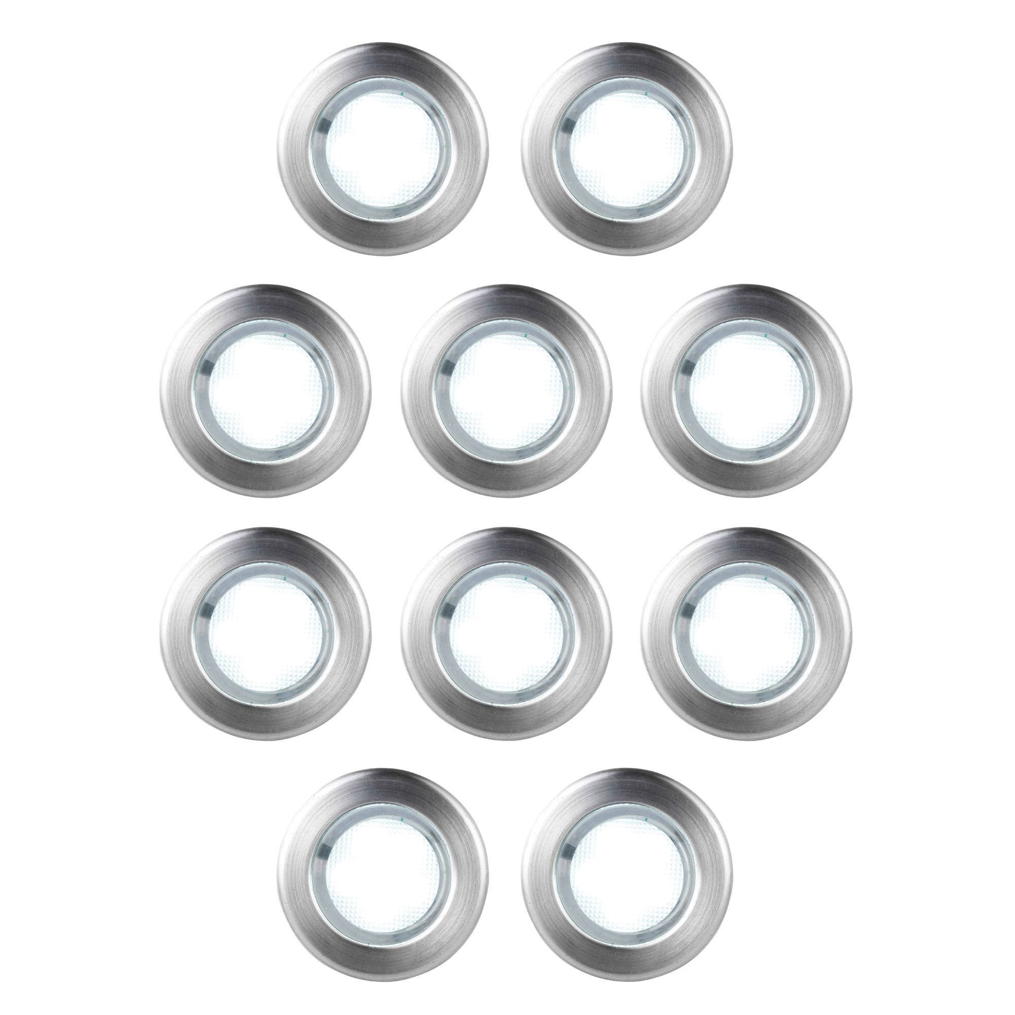 Blooma Absolus White Led External Deck Lighting Kit, Pack Of 10