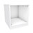 Form Darwin White Bedside cabinet (H)546mm (W)500mm (D)566mm