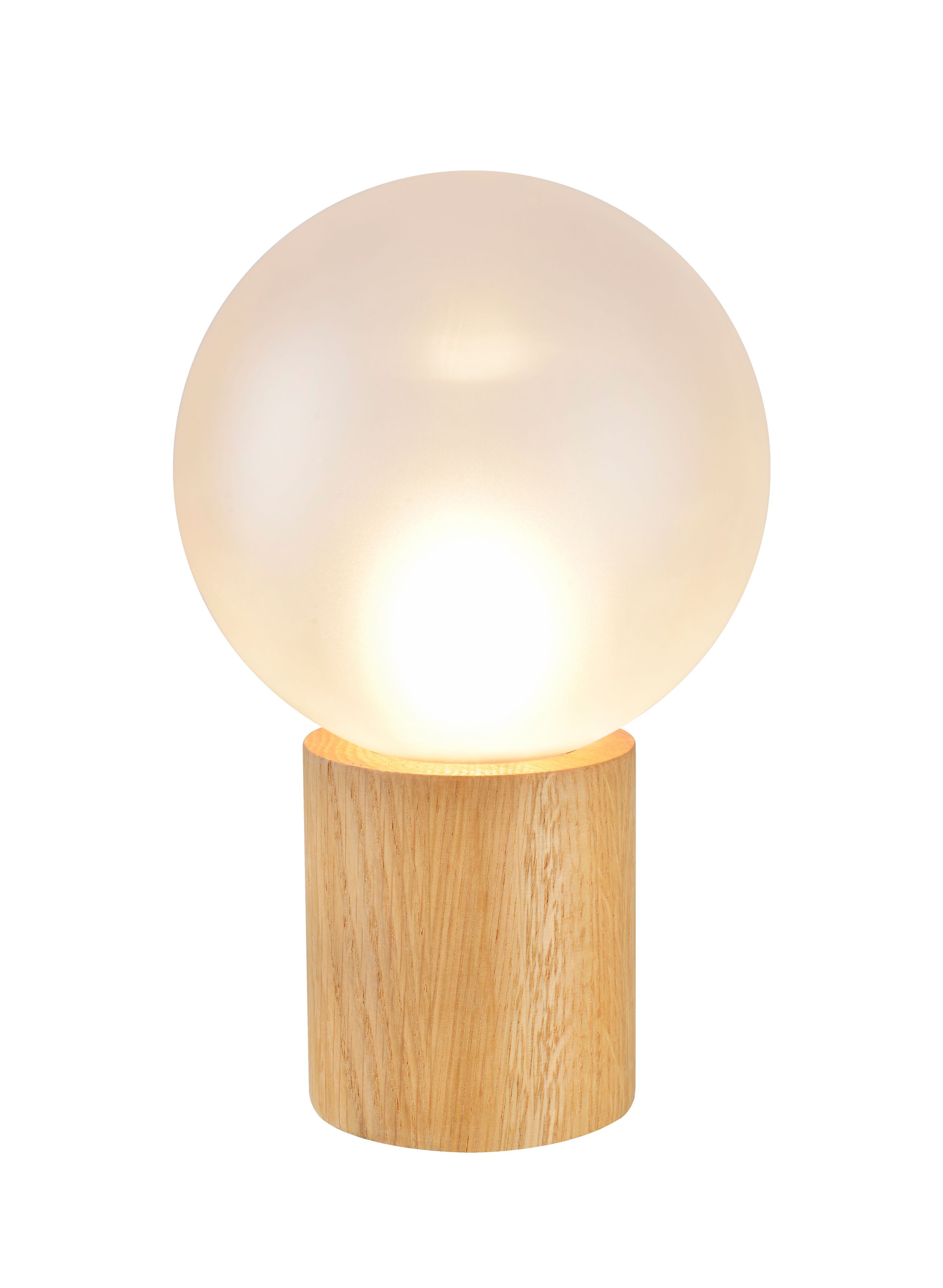 Adriana White Wooden effect Table lamp