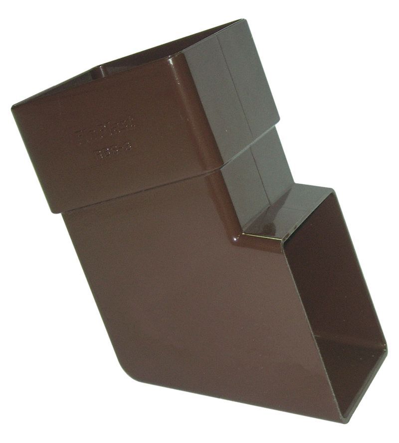 Floplast Brown Square Gutter Shoe (L)70mm (Dia)65mm