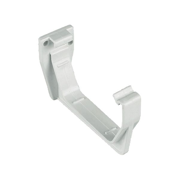 Floplast White Square Fascia Bracket (Dia) 114mm 1