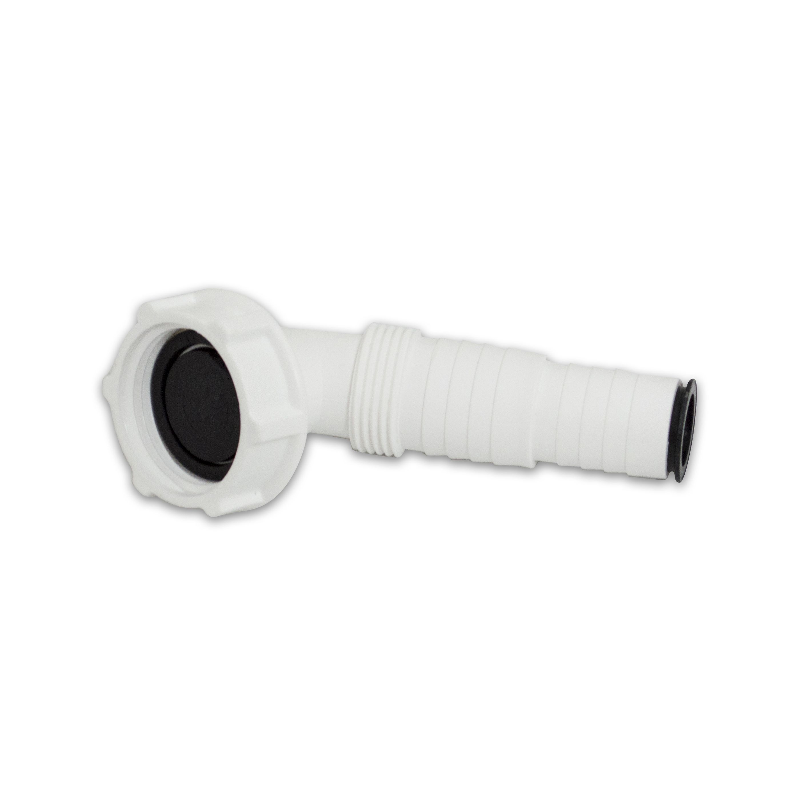 FloPlast White Compression Dishwasher & washing machine Nozzle (Dia)40mm