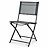 GoodHome Saba Steel grey Metal Foldable Chair