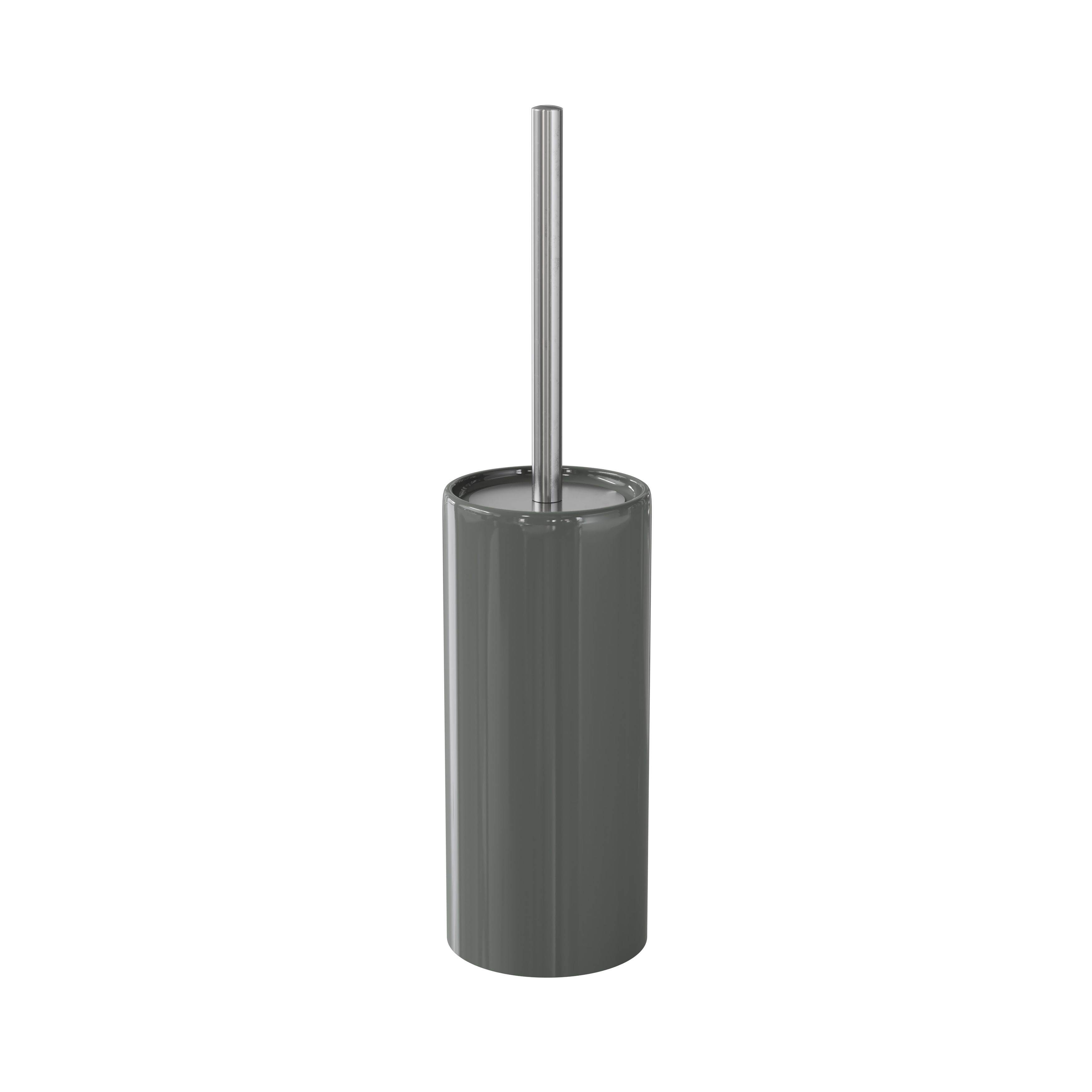 GoodHome Koros Grey Toilet brush & holder