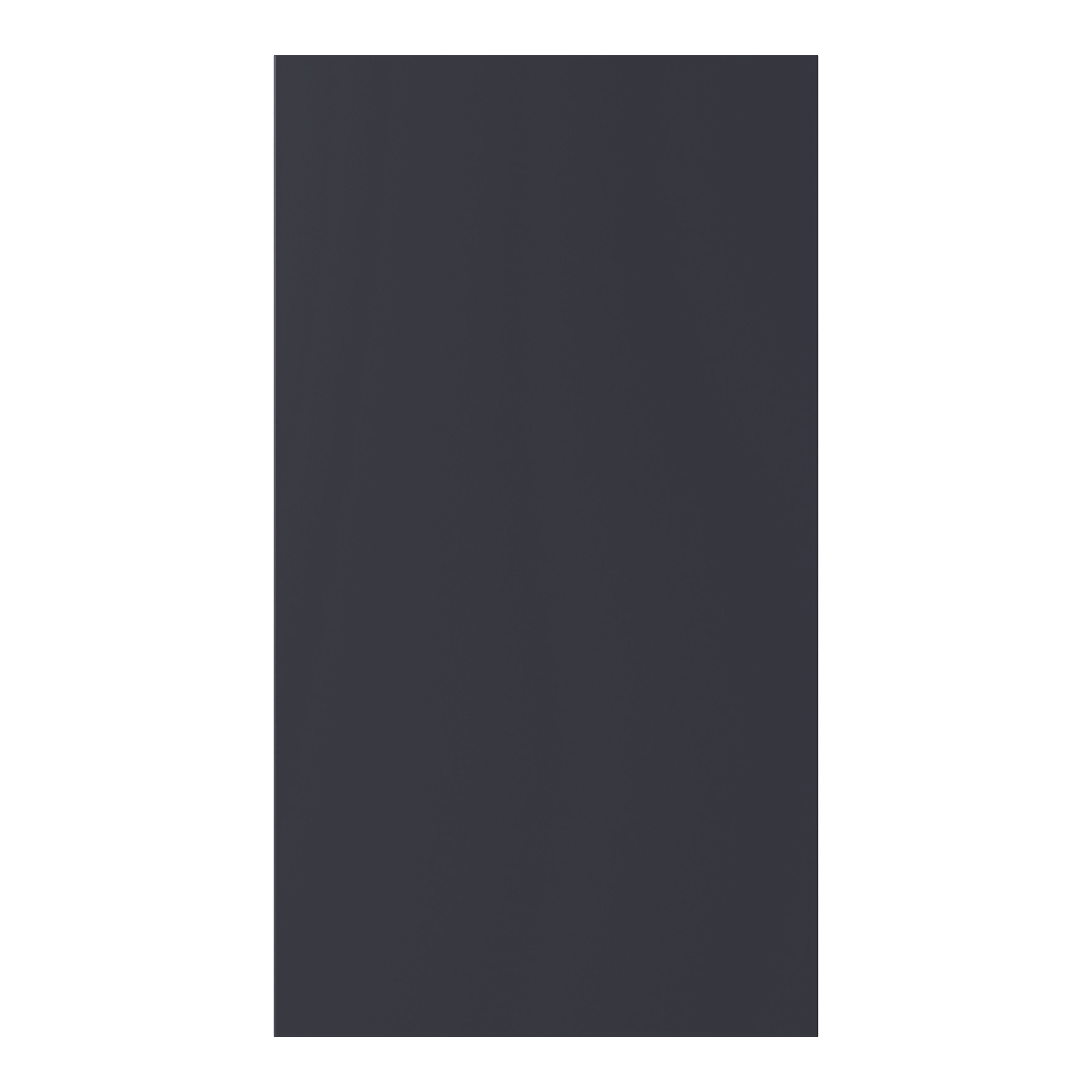 GoodHome Stevia Matt blue Slab Highline Cabinet door (W)400mm (H)715mm (T)18mm