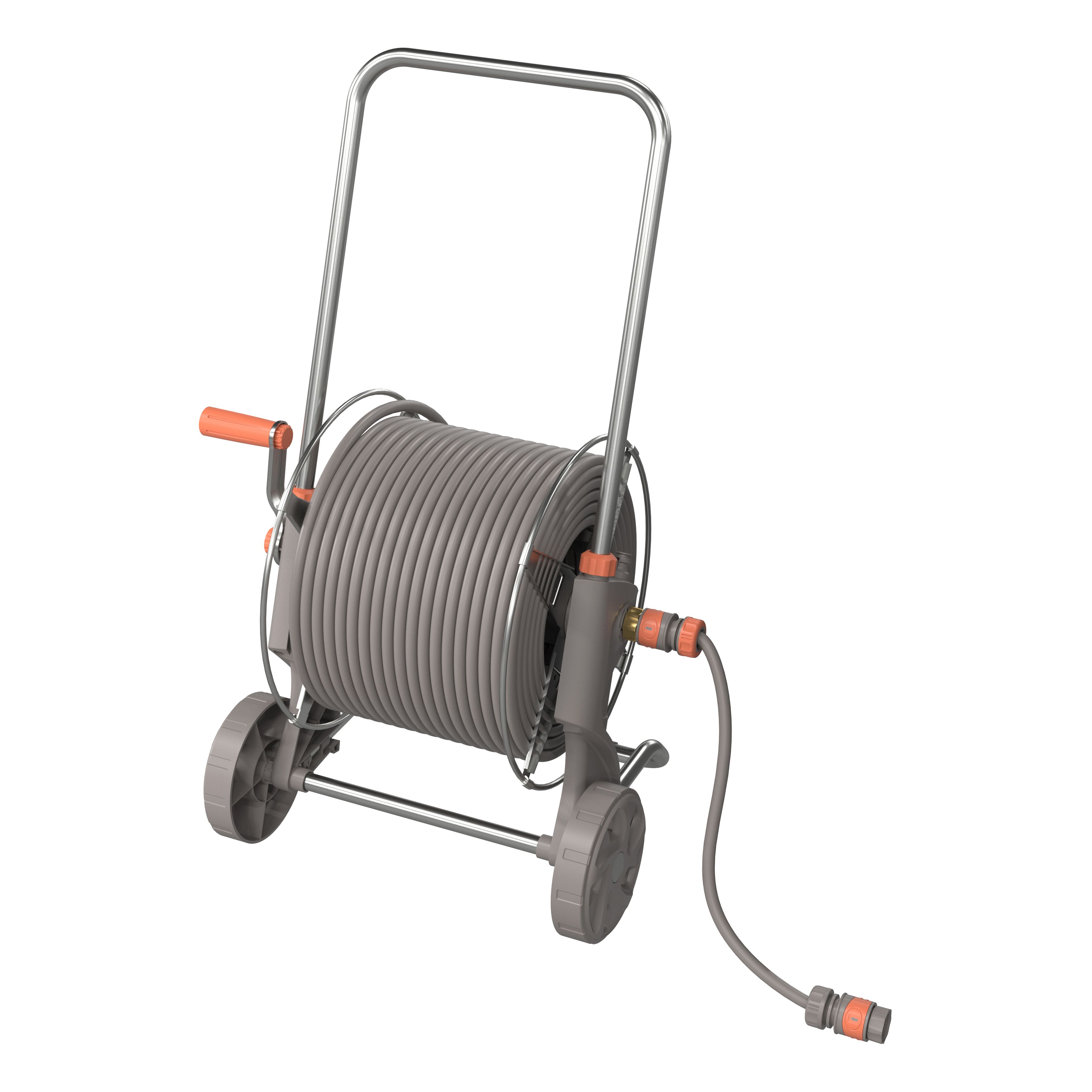 GoodHome Watering Freestanding Manual Hose Cart Set (L)40M
