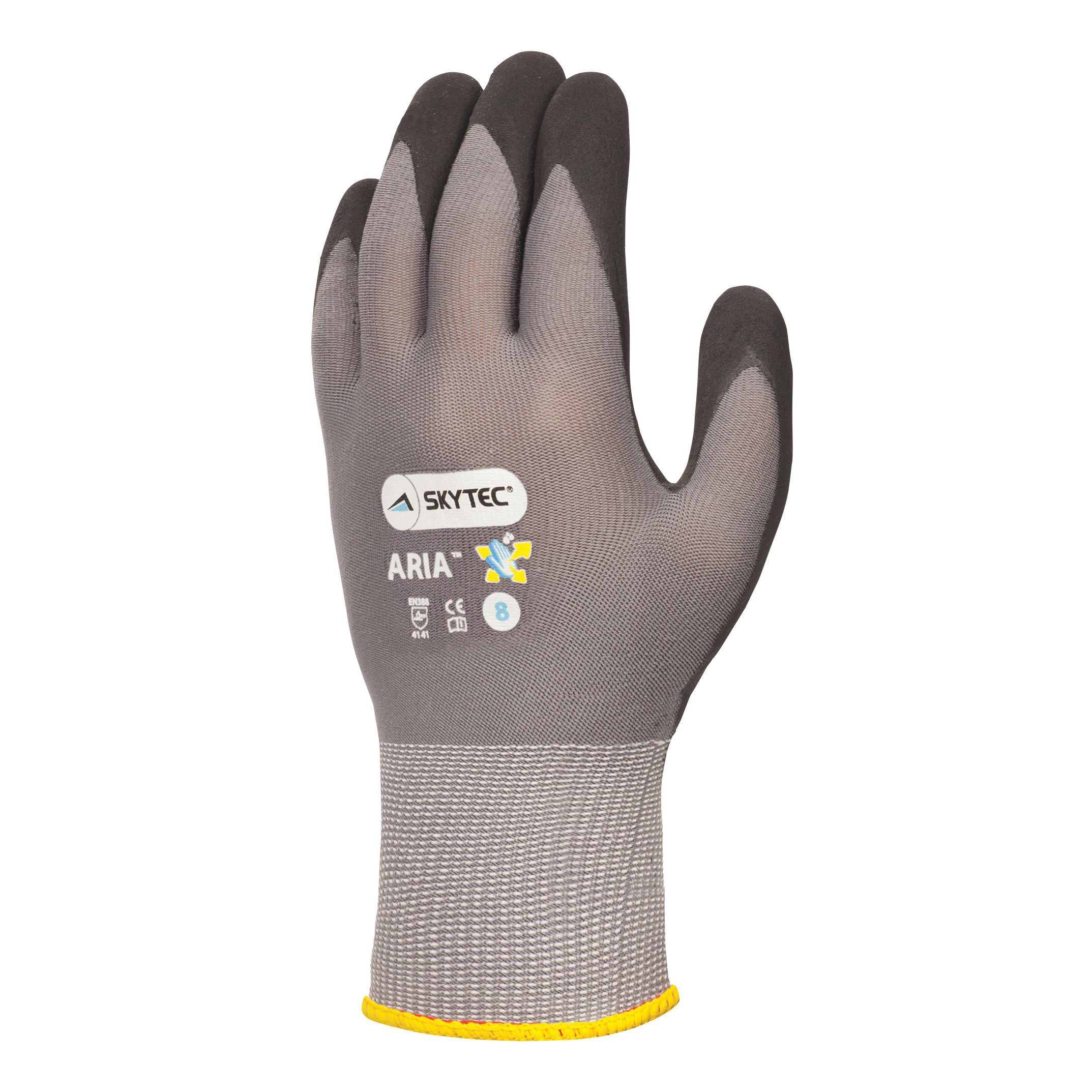 Skytec Nylon & nitrile foam Gloves, Medium
