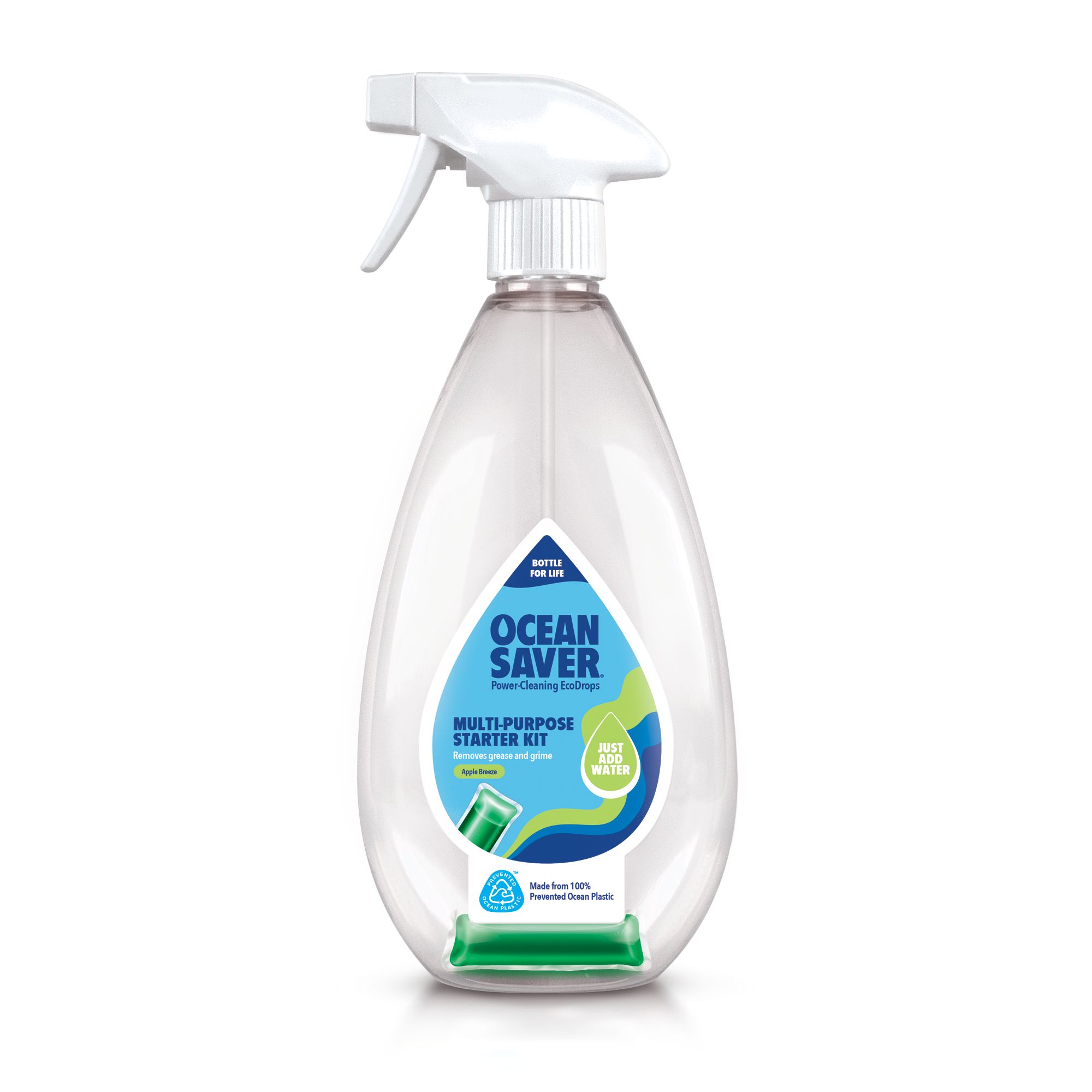 Oceansaver Ecodrops Concentrated Apple Breeze Multi-Surface Cleaning Spray, 10G