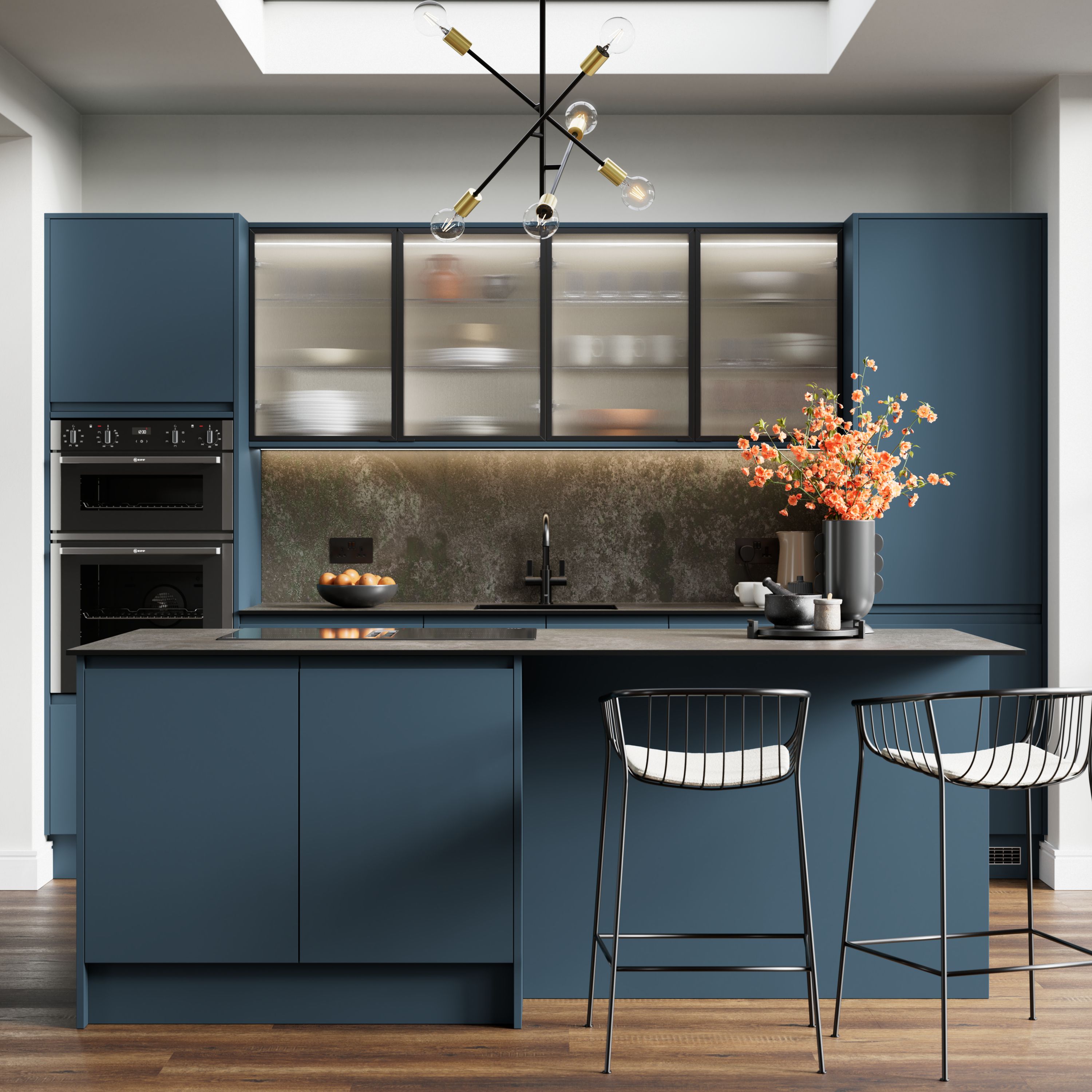 Garcinia Matt Ocean Blue - Integrated Handle