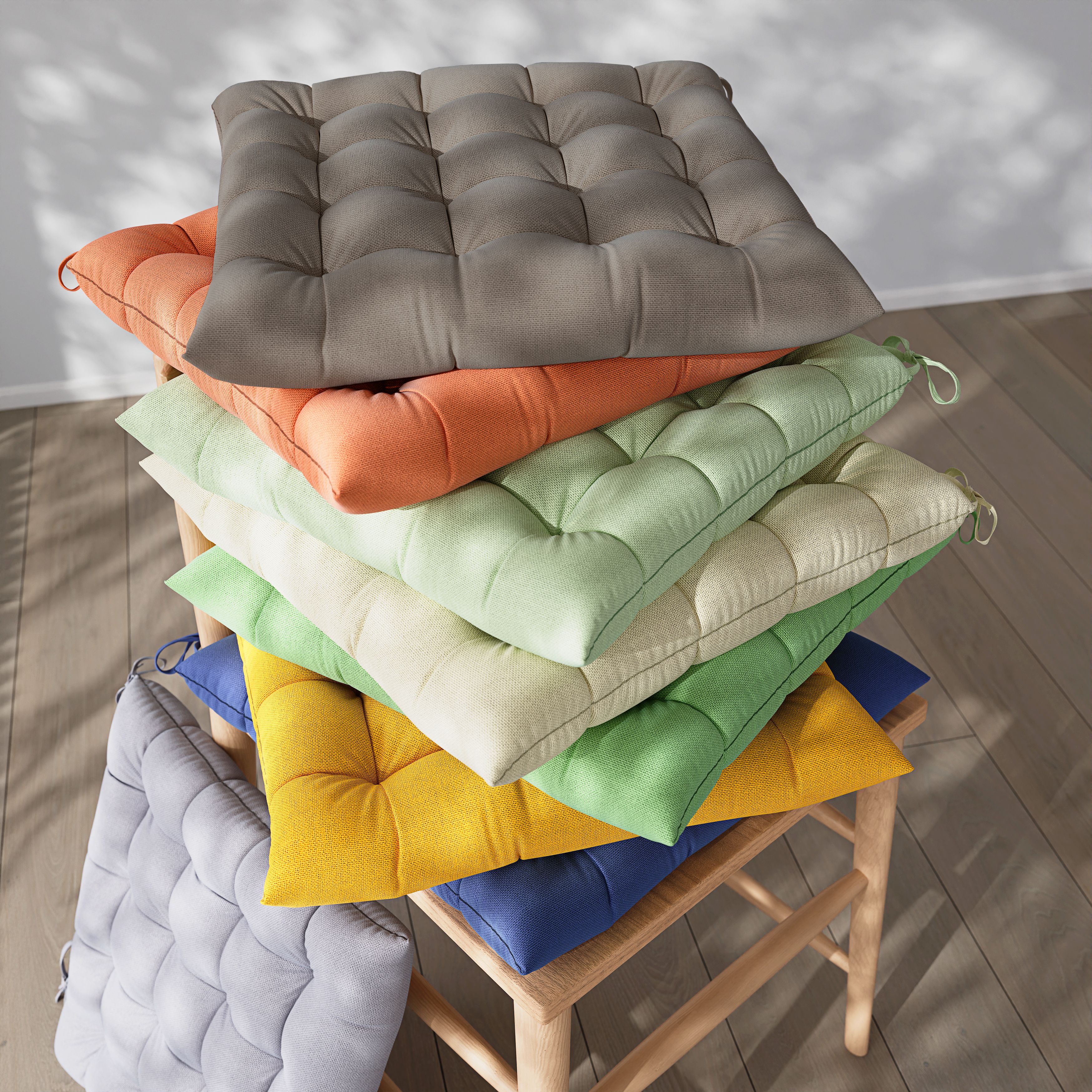 Shop seat pads.