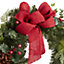50cm Amden Green & red Berries, Holly, Pinecones & Bowed Wreath