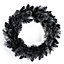 50cm Black Round Christmas wreath