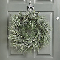 50cm Glitter effect Pine Christmas wreath