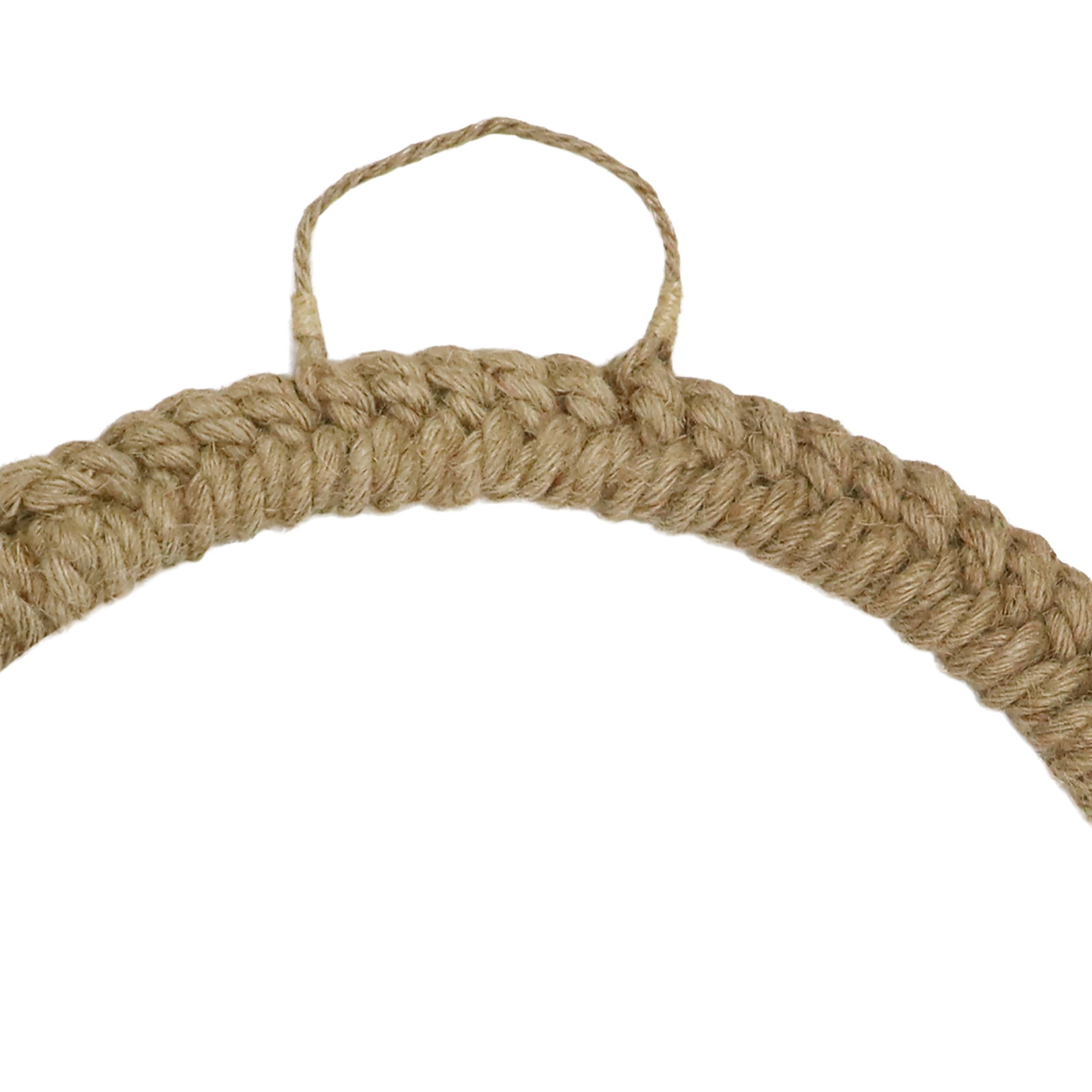 50cm Rope Christmas wreath - Natural