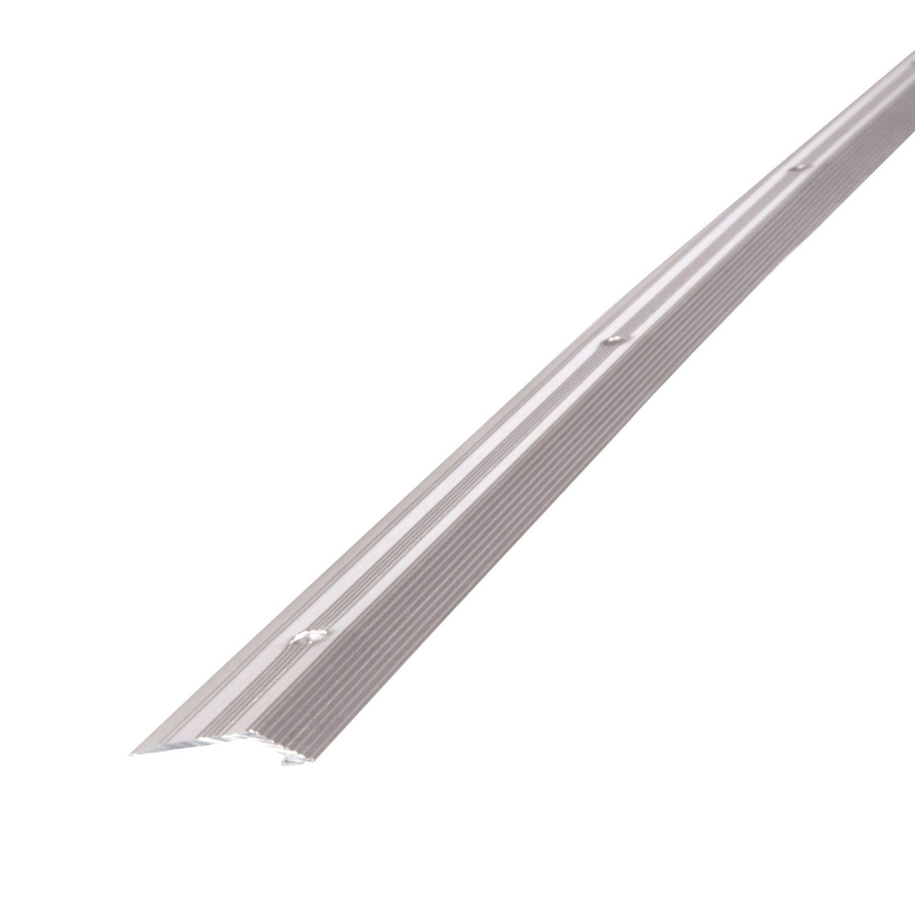 Grey Aluminium effect Threshold, (L)90cm