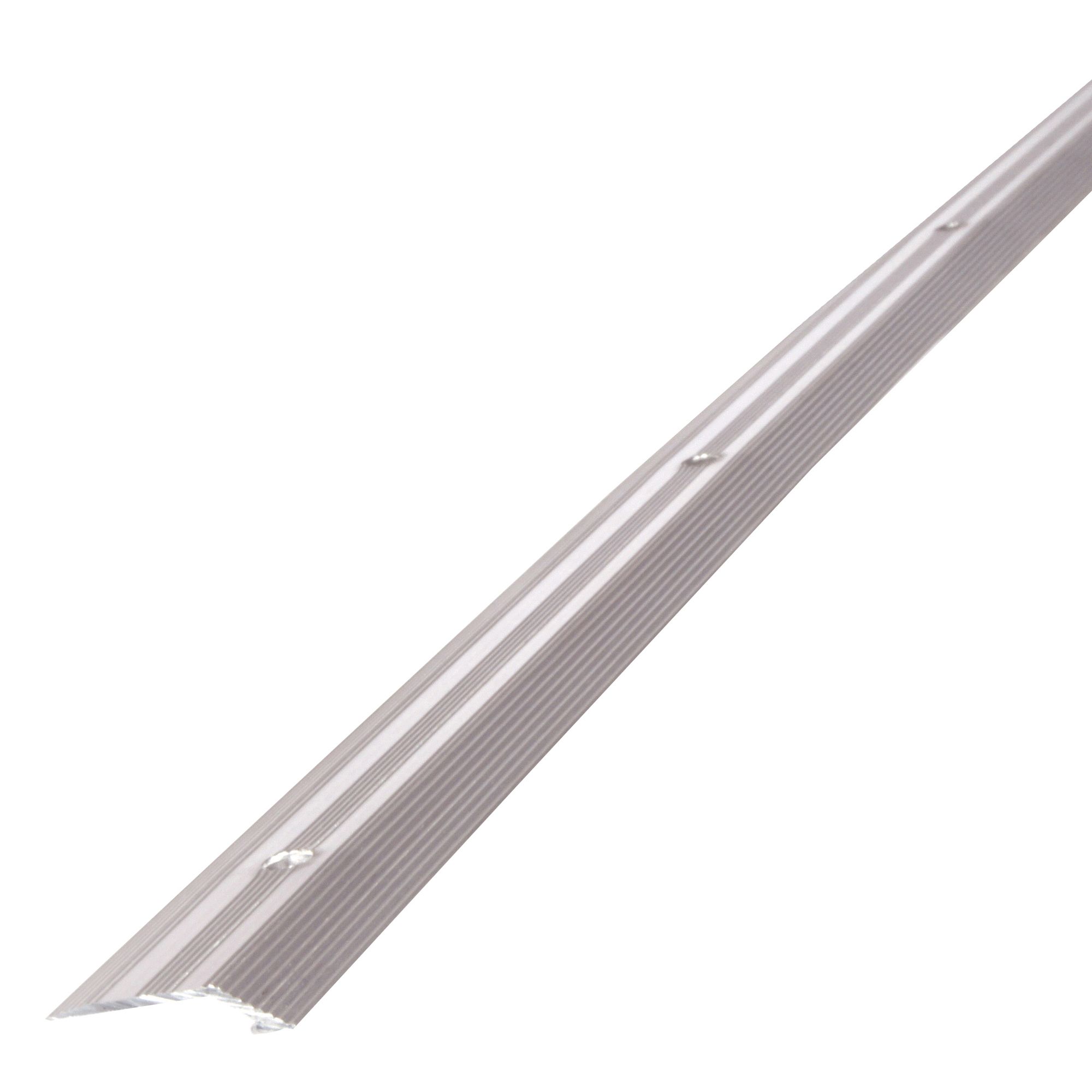Grey Aluminium effect Threshold, (L)180cm