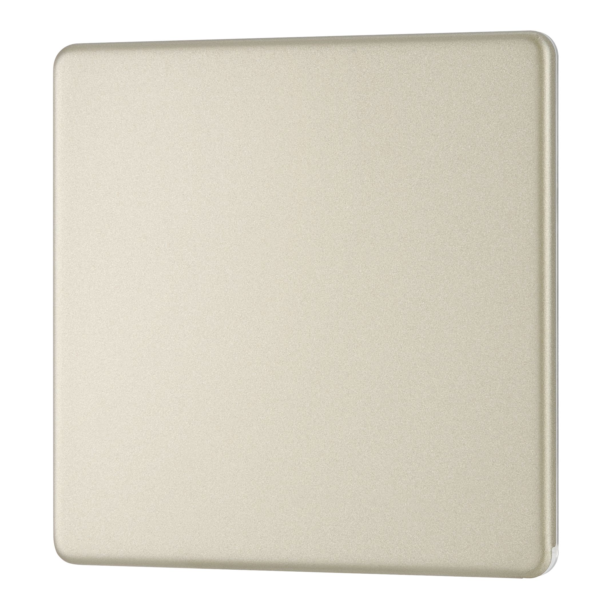 Colours Nickel Single Blanking plate
