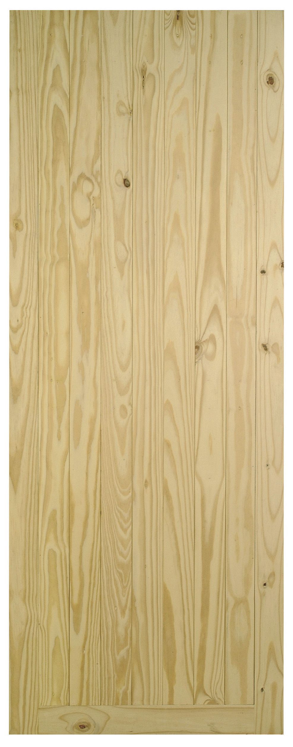 Knotty pine Oak veneer Left & RHed Door, (H)2032mm (W)813mm