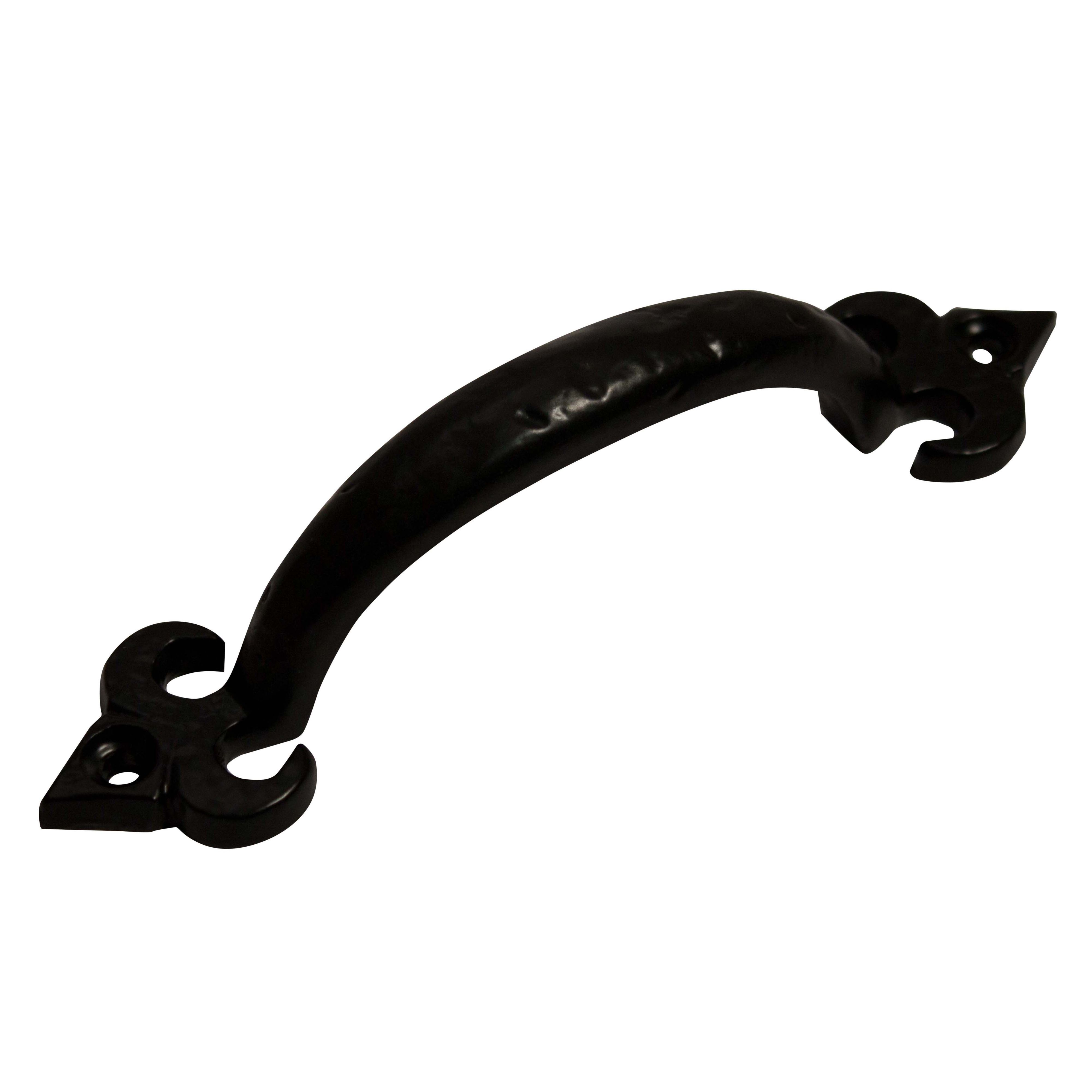 Blooma Black Antique effect Cast iron Pull handle