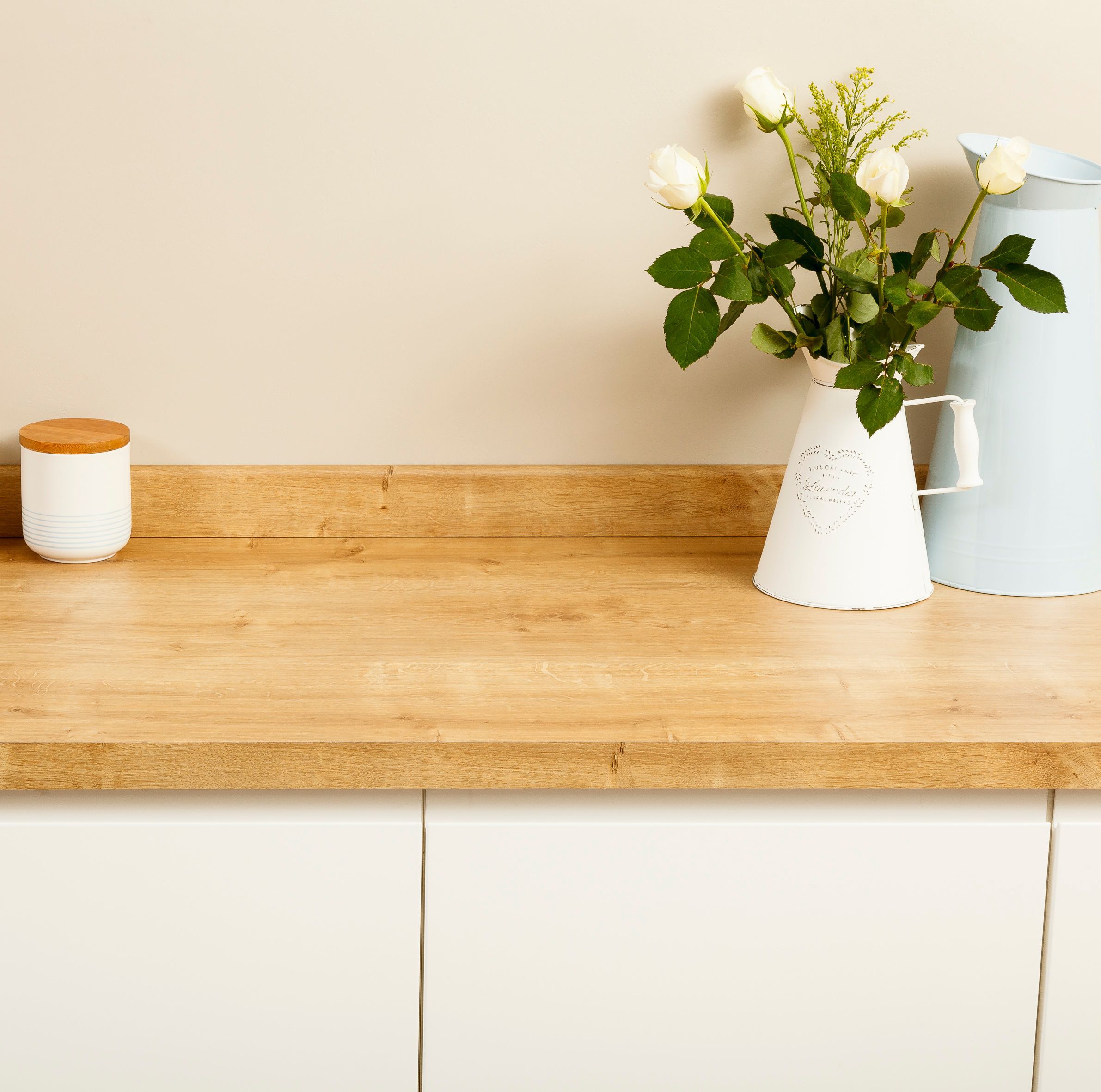 B & Q Earthstone Coffee Splashback, (H)450mm (W)1800mm Upstands