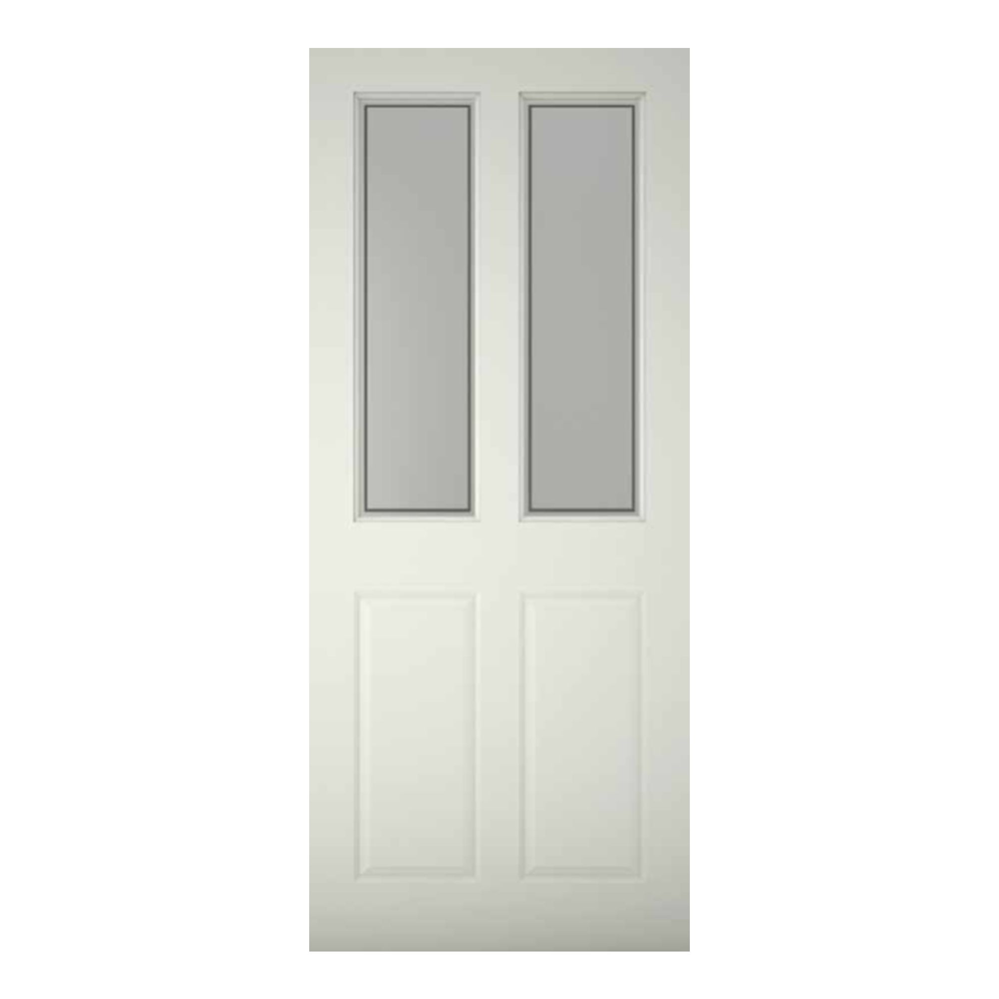 4 panel Glazed Left & RHed Front door, (H)1981mm (W)762mm