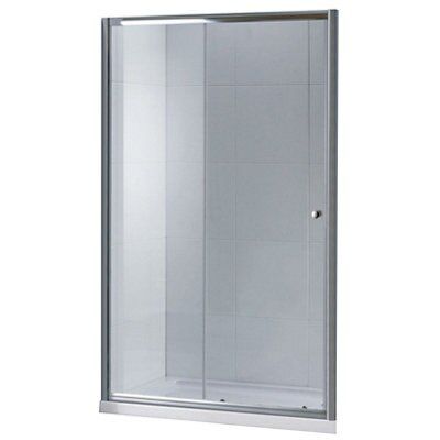 Plumbsure Clear Framed Sliding Shower Door (W)1200Mm