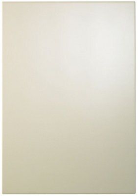 Cooke & Lewis Raffello High Gloss Cream Slab Appliance & larder Clad on base panel (H)900mm (W)640mm