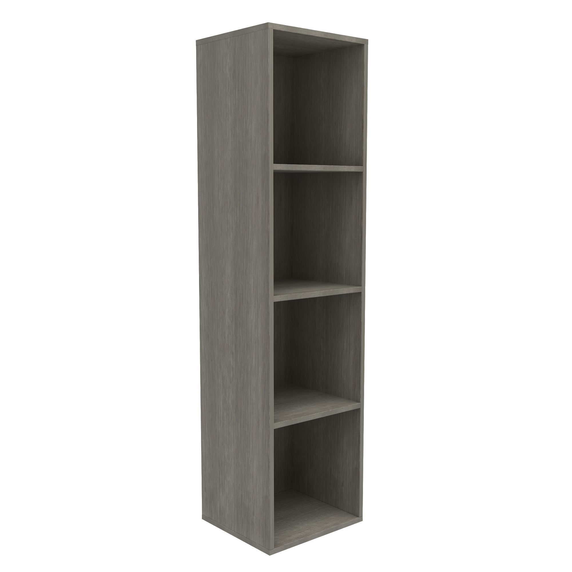 Form Konnect Grey oak effect Freestanding Cube Shelving unit, (H)1372mm (W)352mm