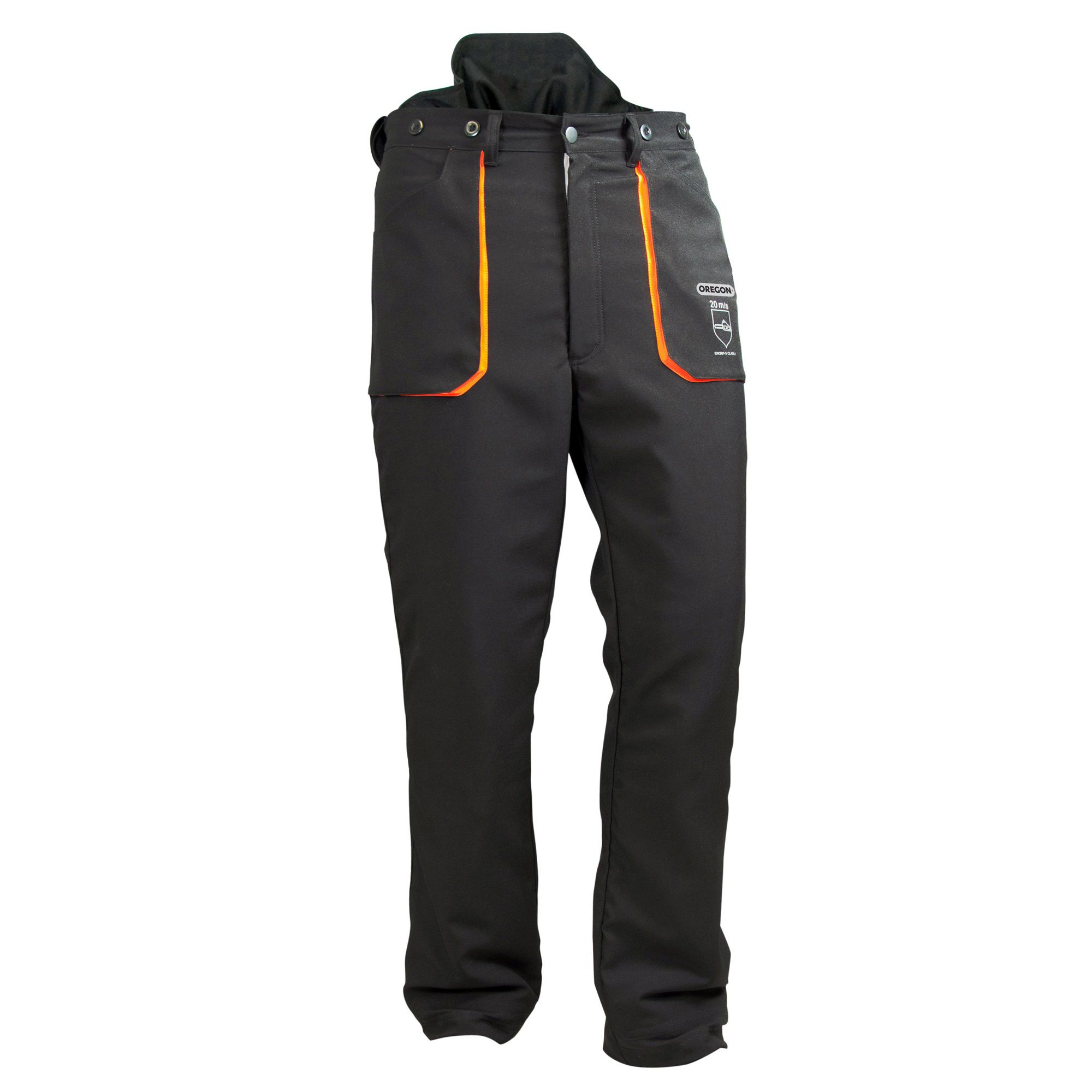 Oregon Yukon Black & Orange Chainsaw Trousers (W)35" (L)30"