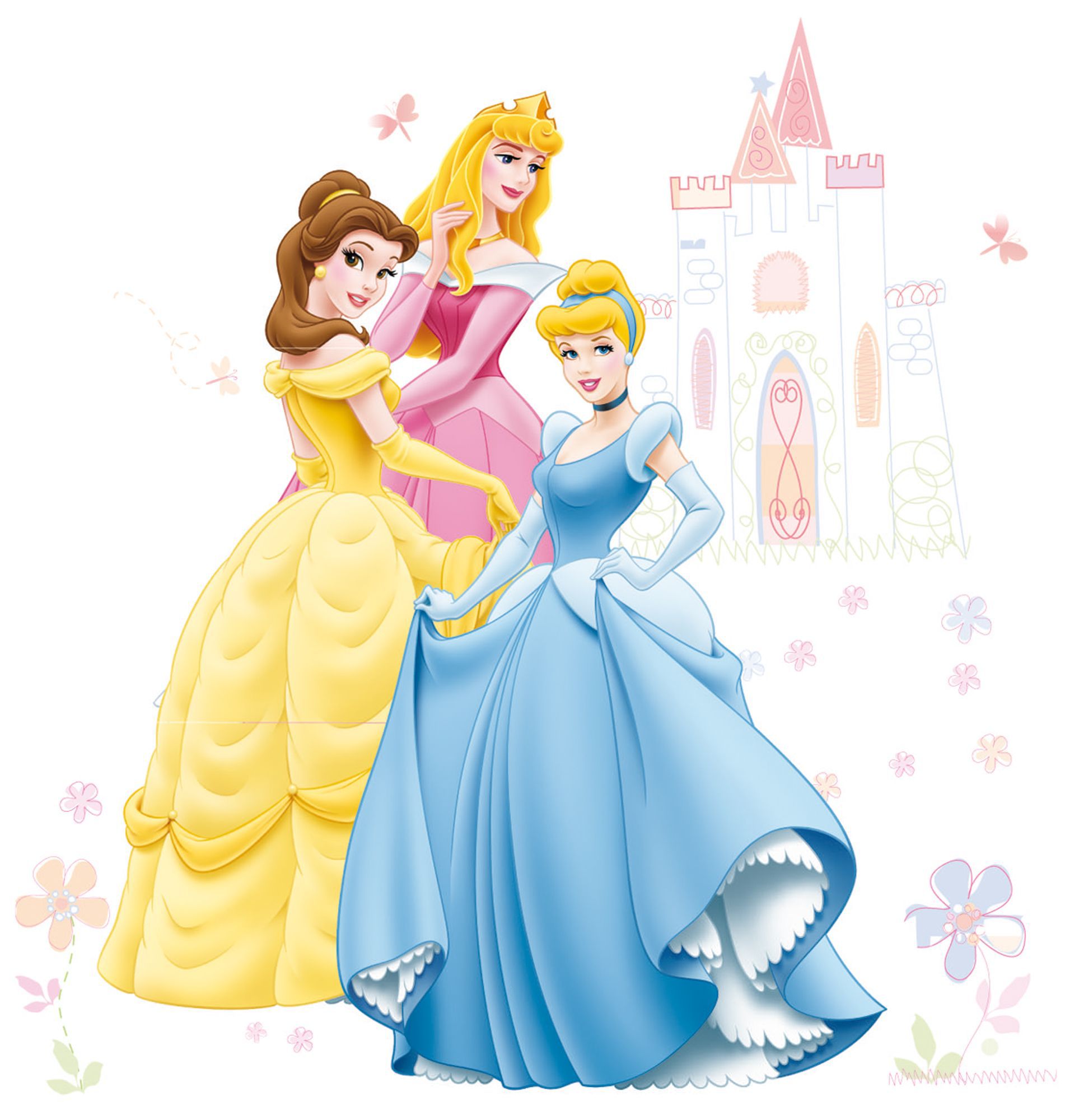 Disney Princess Multicolour Wall sticker
