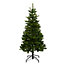 5ft Eiger Natural looking tree with assorted green needle pine & PVC tips Green Hooked Full Artificial Christmas tree