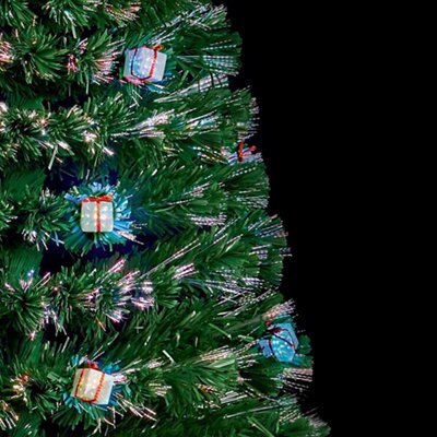 5ft Present Fibre Optic Christmas Tree Diy At B Q