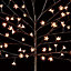 5ft Warm white LED Warm white Cherry blossom Pre-lit Artificial Christmas tree