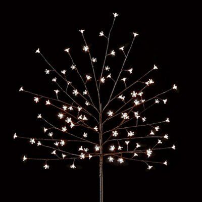 5ft White Cherry Blossom Artificial Christmas Tree Diy At B Q