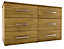 6 Drawer Ready assembled Chest of drawers (H)705mm (W)1200mm (D)500mm