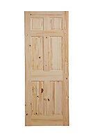 6 panel Clanrye Unglazed Internal Door, (H)2032mm (W)813mm (T)44mm