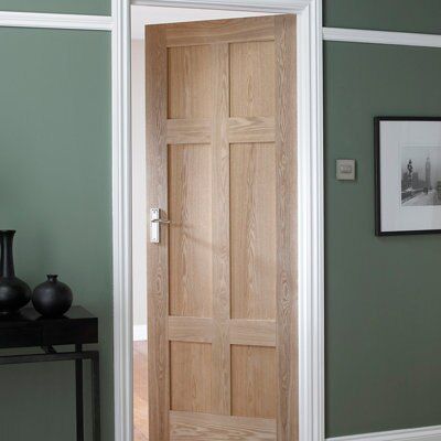 6 panel Patterned Unglazed Internal Door, (H)1981mm (W)610mm (T)35mm