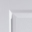 6 panel Pre-painted White Woodgrain effect LH & RH Internal Door, (H)1981mm (W)686mm (T)35mm