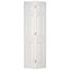 6 panel Primed White Woodgrain effect Internal Bi-fold Door set, (H)1950mm (W)826mm