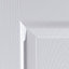 6 panel Primed White Woodgrain effect LH & RH Internal Door, (H)1981mm (W)610mm (T)35mm