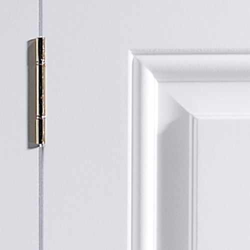 6 panel Unglazed Contemporary White Internal Bi-fold Door set, (H)1950mm (W)750mm