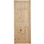 6 panel Unglazed Internal Knotty pine Door, (H)1981mm (W)762mm (T)35mm