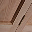 6 panel Unglazed Oak veneer Internal Bi-fold Door set, (H)1950mm (W)750mm