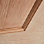 6 panel Unglazed Oak veneer Internal Door, (H)1981mm (W)762mm (T)35mm