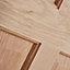 6 panel Unglazed Oak veneer Internal Door, (H)1981mm (W)762mm (T)35mm