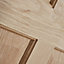 6 panel Unglazed Oak veneer Internal Timber Door, (H)1981mm (W)838mm (T)35mm